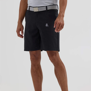 Shorts Bermuda Décontractés Homme Couleur Unie Taille Mi-Haute Cordon de Serrage Séchage Rapide Extensible Logo Avant Poche 100% Coton 220g - Product Image 1
