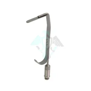 Wholesale Supplier Pissco For Maliniac Nasal Retractor With Light Guide 9mm x 45mm Wide Blade 4 Inch Custom Logo