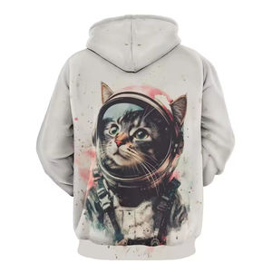 Sweat à capuche unisexe vintage en coton 100% imprimé par sublimation, fabrication OEM, étiquette privée, tendance streetwear personnalisée - Product Image 3