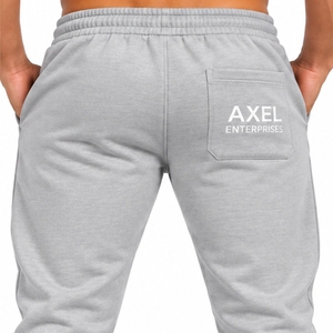 Pantalon décontracté pour homme, coupe décontractée, 100 % coton, devant plat, avec cordon de serrage, taille élastique, ajustement confortable et réglable - Product Image 5