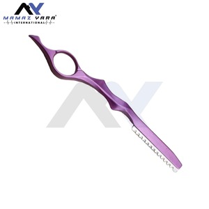 Rasoir de Barbier Premium en Acier Inoxydable à Lame Unique, Tranchant et Durable, avec Manche en Plastique – Outil de Coiffure et de Rasage pour Salon de Barbier - Product Image 2