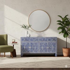 Cómodas y Mesas con Incrustaciones de Hueso Hechas a Mano, Modernas, para Uso en el Hogar o Hoteles - Muebles Duraderos de Alta Calidad - Product Image 6