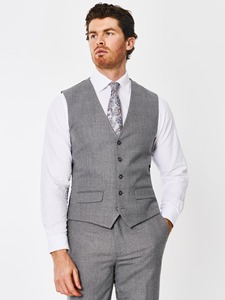 Costume 3 pièces bleu marine pour homme, style américain, coupe ajustée, blazer à simple boutonnage, gilet, en laine et polyester, couleur unie, revers crantés, fermeture boutonnée - Product Image 5