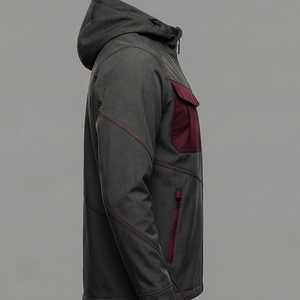 Veste à capuche moderne pour homme, imperméable, urbaine, pour l'extérieur, Europe, Amérique, coupe-vent de qualité supérieure - Product Image 4