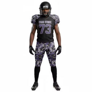 Uniforme de Fútbol Americano Personalizado con Logotipo, Impresión por Transferencia de Calor, 100% Poliéster, Sublimación, Tallas Grandes, Ropa Deportiva Unisex OEM - Product Image 3