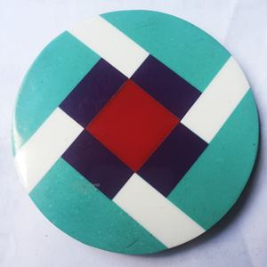 Posavasos con incrustaciones de resina hexagonal Posavasos epoxi hechos a mano rústicos y modernos para cualquier decoración de mesa espacial y accesorios Esteras y almohadillas - Product Image 2