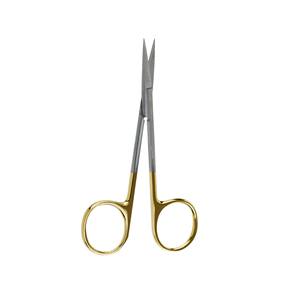 Ciseaux chirurgicaux manuels à lame dentelée TC-Iris droits de 11,5 cm, personnalisables pour marque, approuvés CE, vente en gros, Pakistan - Product Image 1