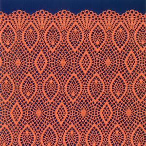 Tela de Encaje Elástica Ligera con Diseño Ovalado Festoneado de 20 cm de Ancho para Vestidos, Prendas de Vestir y Adornos Decorativos - Product Image 1