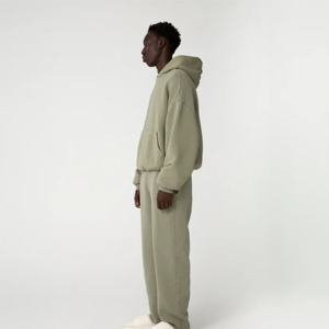 Sudadera con capucha coreano de algodón con estampado informal y bolsillo de canguro para hombre, jersey de gran tamaño personalizado para invierno, gimnasio al aire libre, 100% algodón - Product Image 4