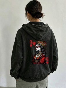 Custom Acid Wash <b>Hoodie</b> Heavyweight <b>Gothic</b> Vintage Washed Pullover Sweatshirt - Product Image 1