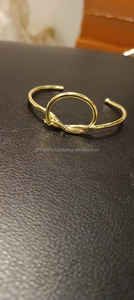 Brazalete de latón ajustable Golden Mirage, pulsera abierta hecha a mano de primera calidad para mujer elegante, colección de joyas - Product Image 6