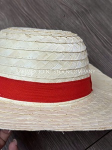 Chapeau de paille de Luffy One Piece, blanc, pour cosplay anime, vente en gros et exportation, direct usine - Product Image 6