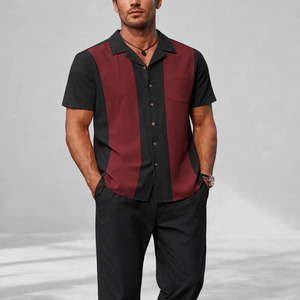 2026 Wholesale Summer Men's Casual Shorts <b>Set</b> Plain Color Solid 100% Cotton Jersey Quick Dry Knitted Customized Logo <b>Twin</b> <b>Set</b> - Product Image 1