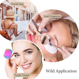4 Pieces <b>Mirror</b> for Eyelash Lash <b>Mirror</b> for Eyelash Extensions <b>Square</b> Stainless Steel Dental Lash Tools - Product Image 4