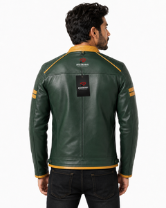 Premium Mens <b>Top</b> Grain Cowhide <b>Leather</b> Moto Jacket Modern Streetwear Style for Casual and Outdoor Wear Private Label Wholesale - Product Image 2