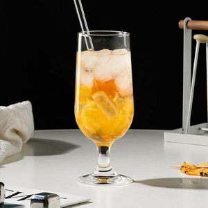 Ensemble de 4 verres Hurricane européens en cristal / Verres Pina de 380 ml / Verres à pied coupe large / Verres à boire en forme de tulipe à base lourde - 4 pièces - Product Image 6