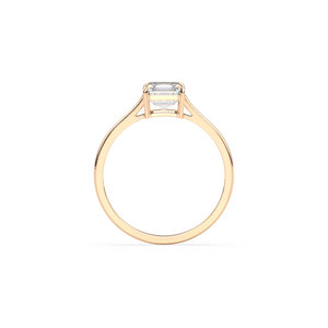 Bague solitaire REYES Hip Hop en argent sterling 925 avec moissanite certifiée GRA, prix de gros, plaqué or rose 14 carats, bijoux fins - Product Image 5
