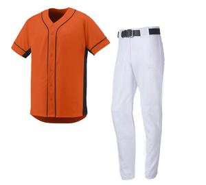 Uniformes de Béisbol Personalizados al por Mayor de Alta Calidad, Camisetas de Béisbol Lisas, Conjuntos de Camisetas y Pantalones con Botones - Product Image 2