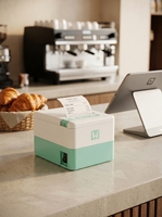 Imprimante thermique de reçus POS P20 Mini 2 pouces 58 mm, couleur vert menthe, avec USB+BT