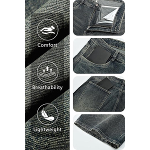 Pantalones Cortos de Mezclilla con Logotipo Personalizado, Estilo Acid Wash, Streetwear Vintage, Corte Holgado, de Algodón, OEM - Product Image 5