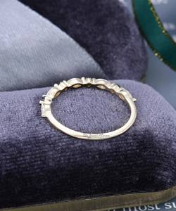Elegant Moissanite Diamond Eternity <b>Ring</b> Sterling <b>925</b> <b>Silver</b> Premium Unique Black Onyx Half eternity <b>ring</b> Wedding Anniversary - Product Image 3