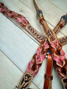 Selle de cheval occidentale en cuir véritable de haute qualité, personnalisable, avec têtière et collier de poitrine R - Product Image 4