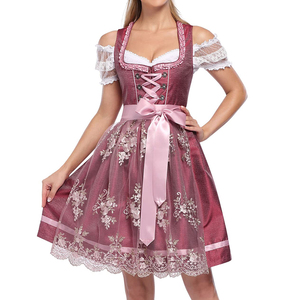 Elegante Delantal Bordado para el Festival Oktoberfest, Disfraz de Fiesta, Vestido Dirndl, Vestido Tradicional Bávaro para Mujer - Product Image 4