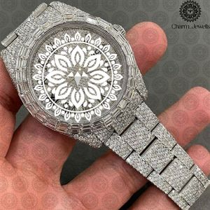 Montre de luxe pour homme en acier inoxydable Charm Jewells, cadran 40 mm, bracelet 20 mm, mouvement mécanique, étanche 10 bars, date automatique, fonction push - Product Image 1