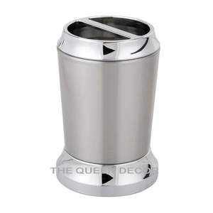 Nordic Design Aluminum Metal Round Shaped Shinny Gold Finished Brush <b>Holder</b> Luxury Used Home Hotels - Product Image 6