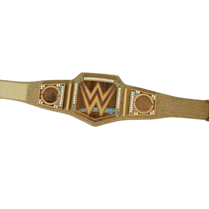 Ceinture de champion WWE Premium, ceinture de lutte dorée avec logo W emblématique, design personnalisé de haute qualité pour collectionneurs et fans - Product Image 3