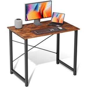 <b>Folding</b> Computer <b>Desk</b> with Storage Bag and Hook Adjustable Height Wooden Gaming Table for Home <b>Office</b> 31 Inch - Product Image 1