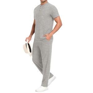 Conjunto Deportivo de Verano para Hombre, de Alta Calidad, Personalizado, 100% Algodón, Diseño Sólido, Superventas - Product Image 4