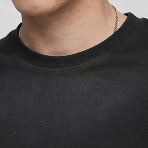 T-shirt décontracté pour homme à manches courtes, col rond, en jersey de coton uni, coupe ample, de haute qualité, écologique, respirant, séchage rapide, effet délavé soleil - Product Image 4