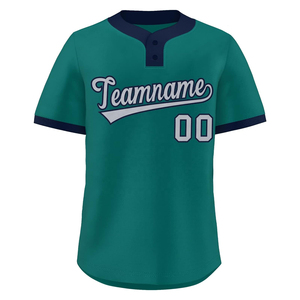 Livraison rapide, impression personnalisée, maillot de baseball à manches courtes, bleu, unisexe, sublimation, prix bas - Product Image 4
