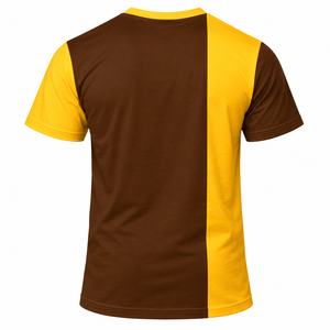 Camiseta IOTA Marrón Dorado para Hombre, Manga Corta, Cuello Redondo, con Gráfico de Letras Griegas de Fraternidad, Ropa Casual para el Campus - Product Image 4