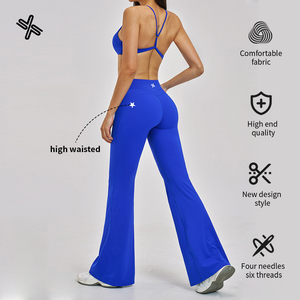 Tenues de sport respirantes pour femmes, ensembles de 7 pièces, manches longues, fitness, gym, yoga, vêtements de sport, débardeur, leggings sans couture, extensibles - Product Image 2