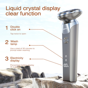 <span class=keywords><strong>Rasoir</strong></span> électrique à induction tactile intelligent avec tête magnétique, <span class=keywords><strong>rasoir</strong></span> rotatif rechargeable pour hommes, voyage d'affaires - Product Image 2