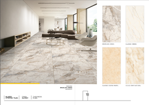Decoración Moderna para el Hogar, Baldosas de Porcelana Cerámica de 600x1200mm, Superficie Mate Esmaltada, 8mm de Grosor, Uso en Interiores de Apartamentos - Product Image 2