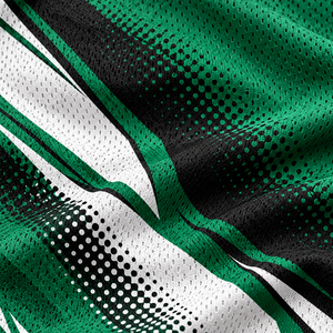 Ensemble de maillots de football sublimés vert uni à col en V, coupe classique, manches courtes, en polyester respirant, personnalisable avec le nom de l'équipe pour hommes - Product Image 4