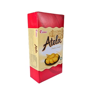 Biscuits au sésame nutritifs, croustillants et faiblement salés, à faible teneur en glucides, en gros B2B, à prix imbattable, boîte/sachet de 150g, fournisseur OEM ODM - Product Image 5