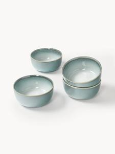 Tazón de cerámica refinada para comedor, azul niebla, exterior mate suave, gran capacidad, apto para alimentos, duradero, para una mesa contemporánea. - Product Image 4