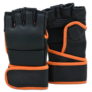 Half Finger Neoprene Training Gloves With Velcro Closure For Martial Arts Unisex Adults - Product Image 1