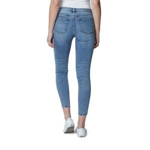 Novedades 2026: Pantalones vaqueros de mezclilla de cintura alta, ajustados, casuales y rectos para mujer, diseño de marca personalizado, precio mayorista. - Product Image 6