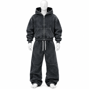 Conjuntos Deportivos para Hombre de Alta Calidad, Nuevo Diseño, a la Moda, Transpirables, 100% Algodón, Corte Ajustado, para Invierno - Product Image 1