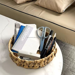 Plateau en jacinthe d'eau fait à la main, panier écologique naturel pour fruits, collations ou présentation, fabricant en gros du Vietnam - Product Image 6