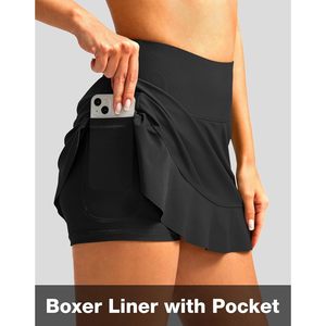 Traje de baño tankini de cintura alta con volantes y control de abdomen para mujer, con bolsillo, para fitness - Product Image 5