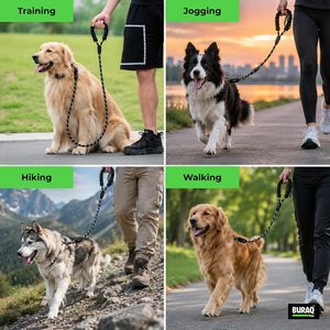 Padded Braided <b>Dog</b> <b>Leash</b> OEM ODM Custom Logo Comfortable Braided Pet <b>Leash</b> Direct Manufacturer - Product Image 6
