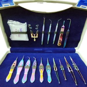 Juego de 17 instrumentos quirúrgicos oftálmicos, base de revestimiento de plasma multicolor para cirugía de cataratas, duradero y de excelente calidad - Product Image 2