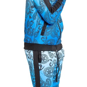 Survêtement de sublimation haut de gamme pour hommes, impression personnalisée, vêtements de sport pour la salle de sport, ensemble de jogging 2 pièces, tenue de course, entraînement physique - Product Image 5