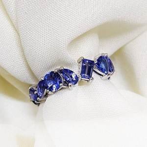 Natural Tanzanite <b>Ring</b> <b>Dainty</b> Handmade Gemstone Jewelry For Women December Birthstone Gift Everyday Wear Elegant <b>Ring</b> - Product Image 1
